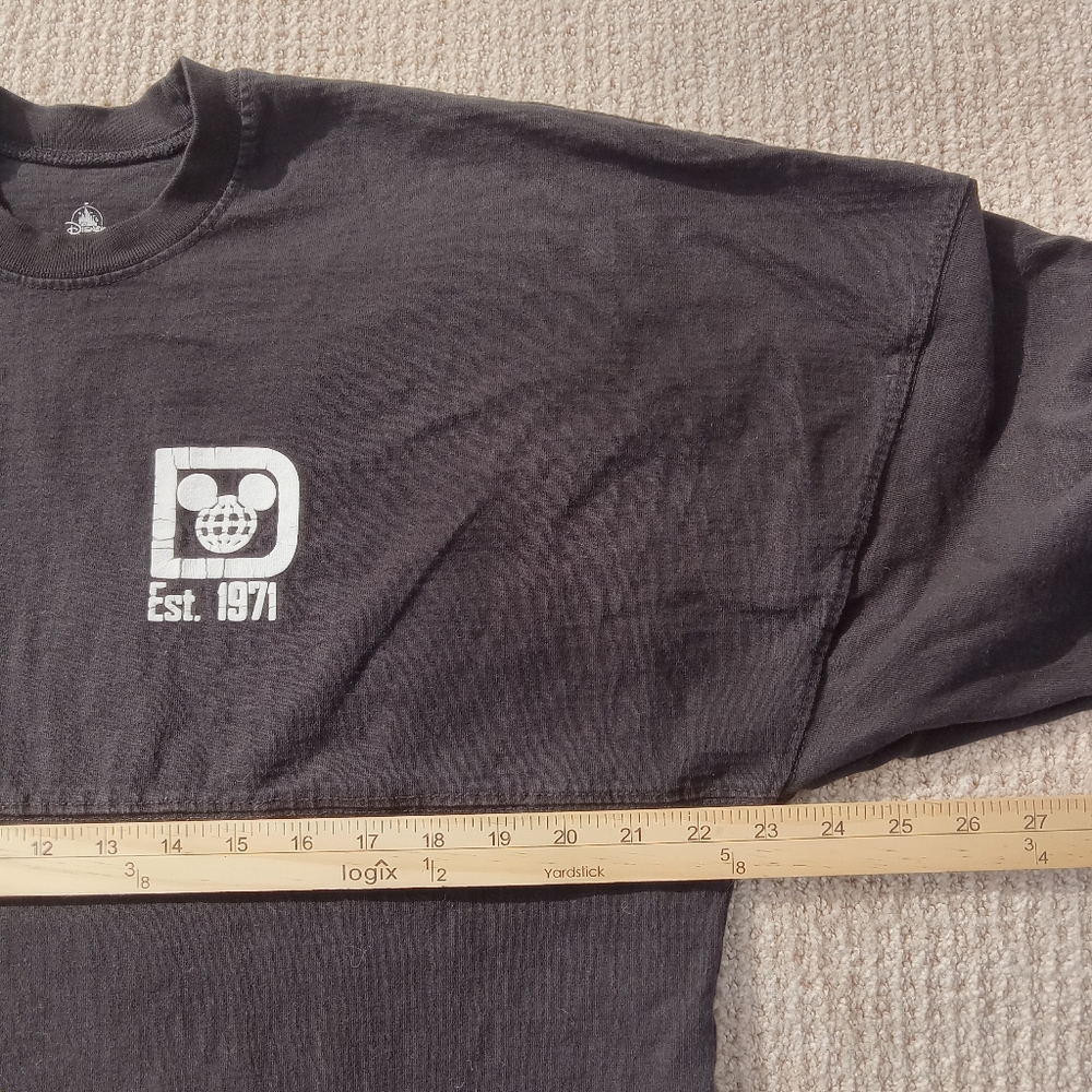 Walt Disney World Spirit Jersey Shirt Womens Medium Black Long Sleeve Pullover - Picture 8 of 8